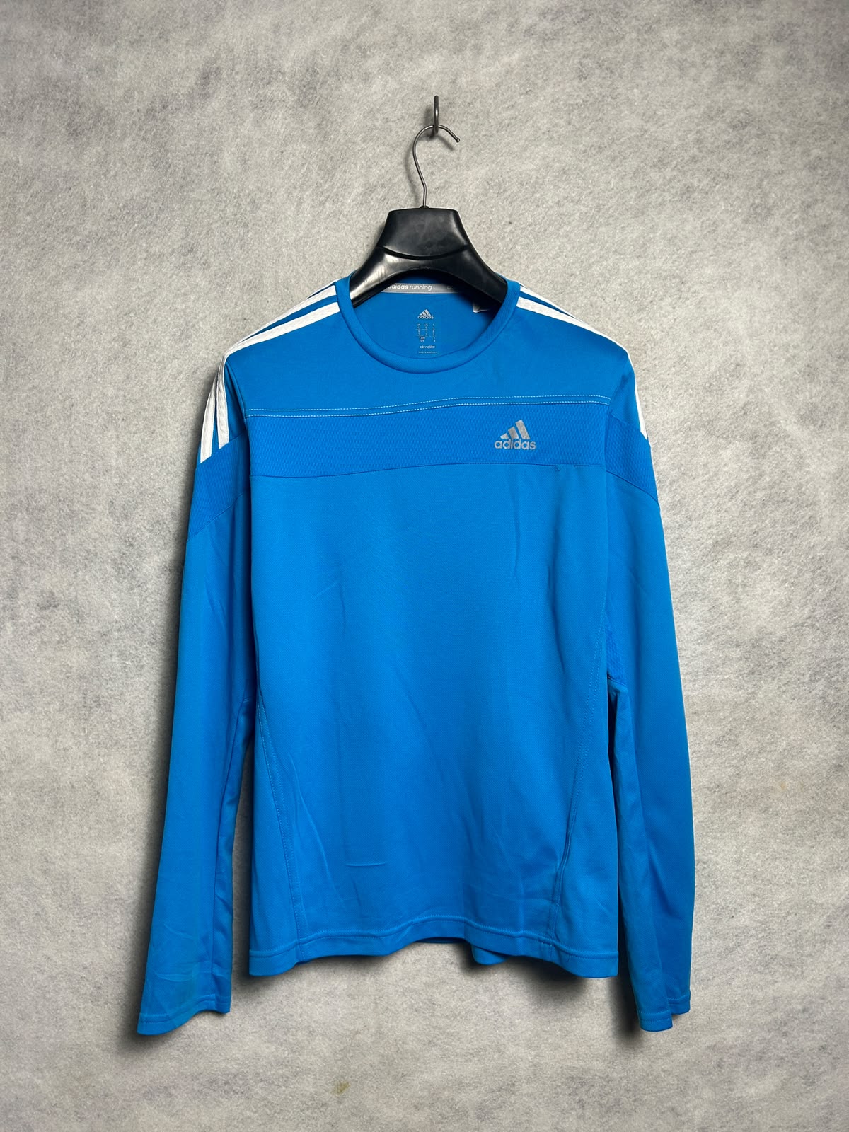 Adidas Climalite Blue Round Neck Full Sleeves - Medium