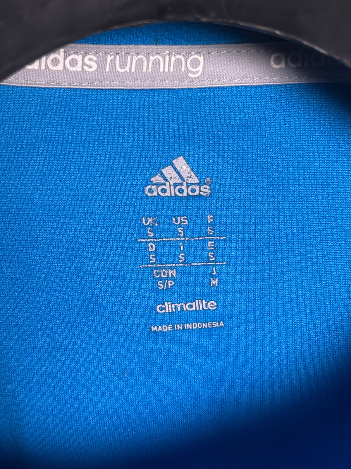 Adidas Climalite Blue Round Neck Full Sleeves - Medium