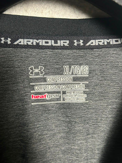 Under Armour Heat Gear Grey Round Neck Full Sleeves - XL