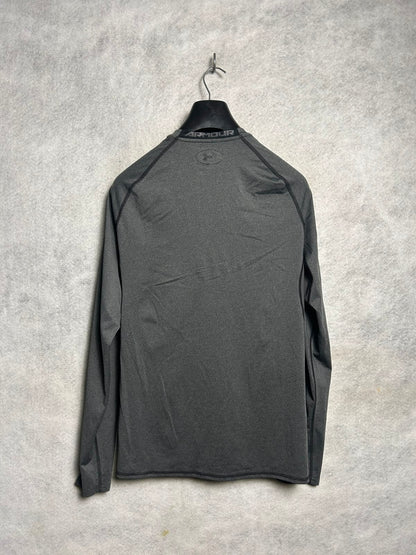 Under Armour Heat Gear Grey Round Neck Full Sleeves - XL
