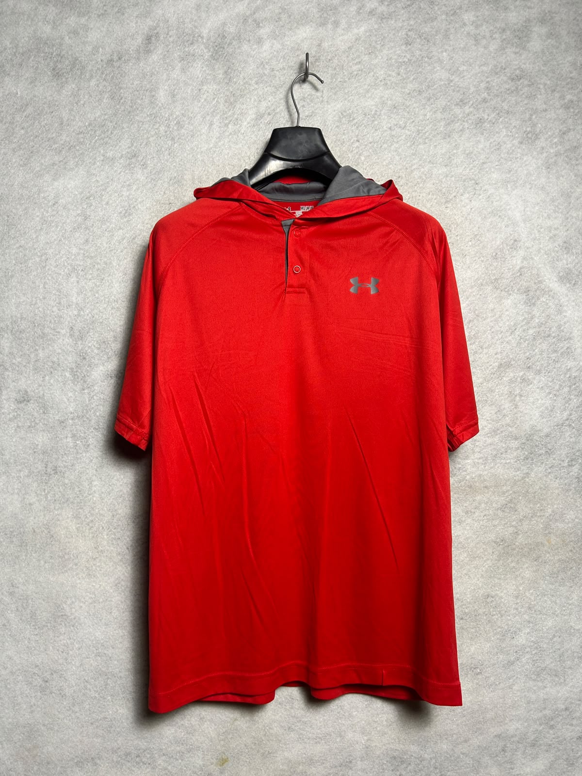 Under Armour Heat Gear Hood Polo Red - Medium