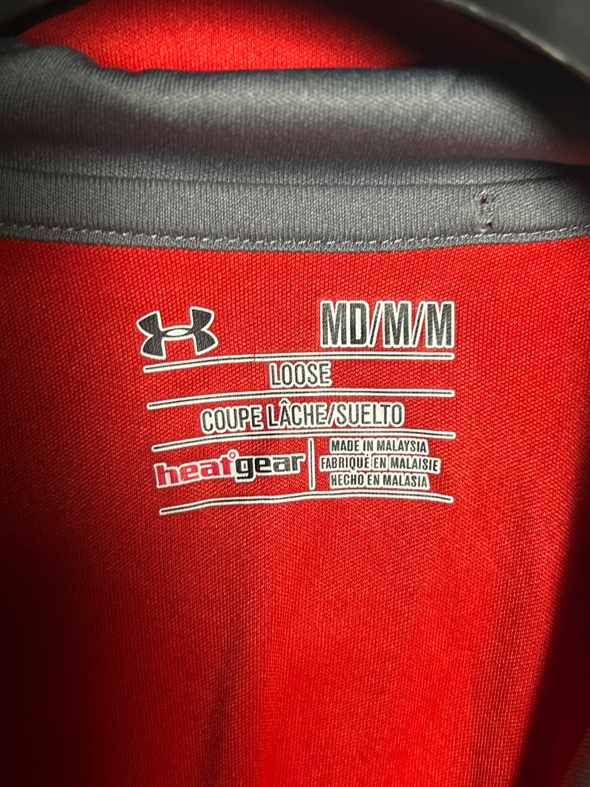 Under Armour Heat Gear Hood Polo Red - Medium