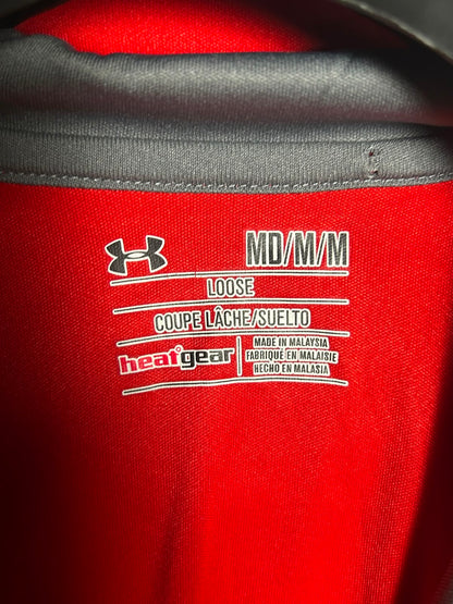 Under Armour Heat Gear Hood Polo Red - Medium