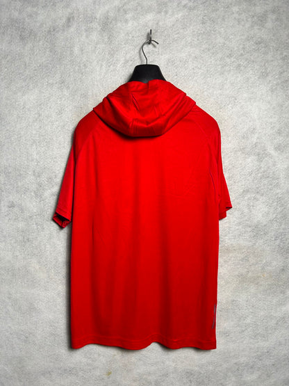 Under Armour Heat Gear Hood Polo Red - Medium