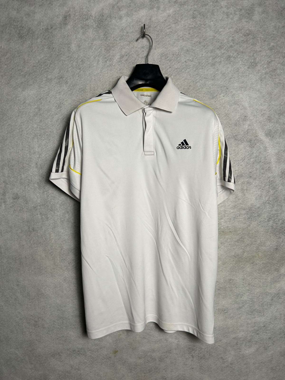 Adidas Climacool White Polo - Large
