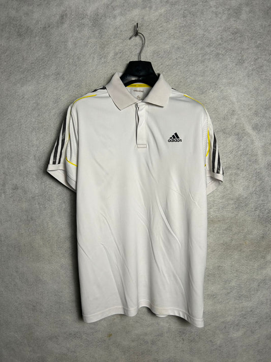 Adidas Climacool White Polo - Large