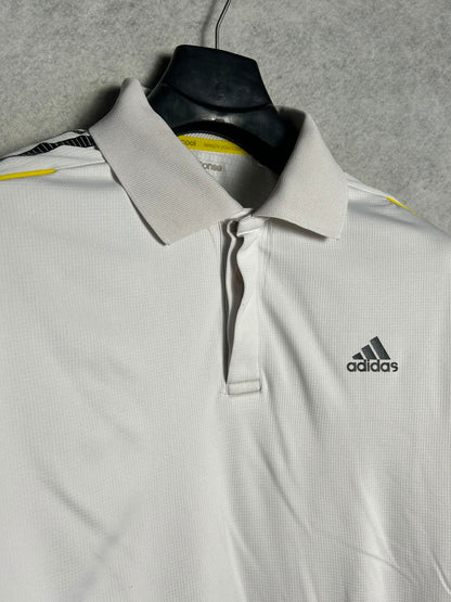 Adidas Climacool White Polo - Large