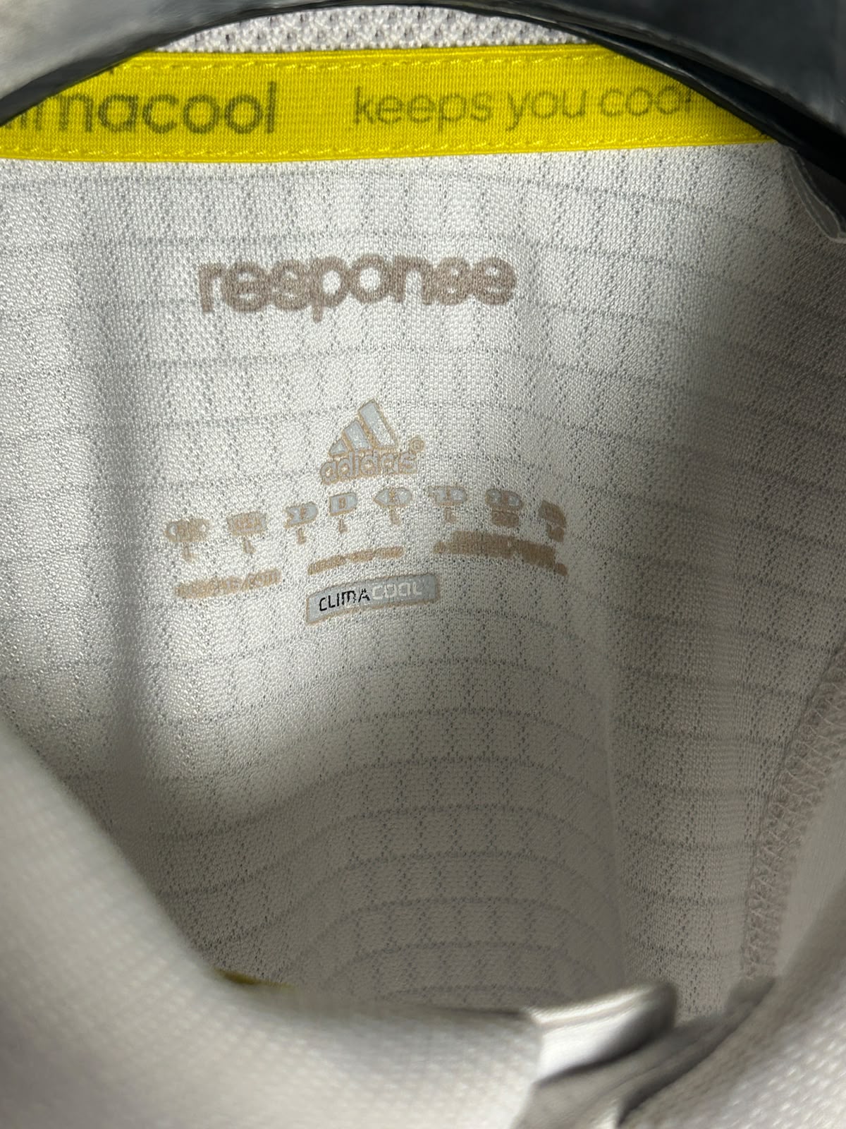 Adidas Climacool White Polo - Large