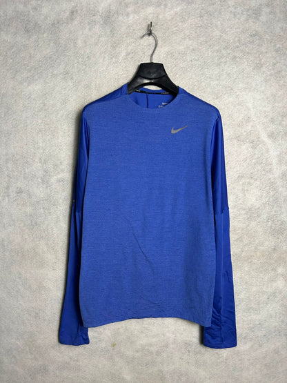 Nike Dri Fit Blue Full Sleeves Round Neck - Medium