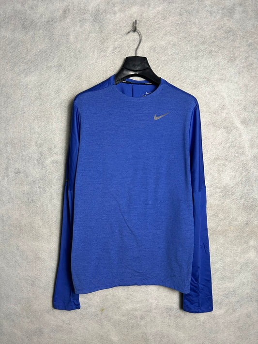 Nike Dri Fit Blue Full Sleeves Round Neck - Medium