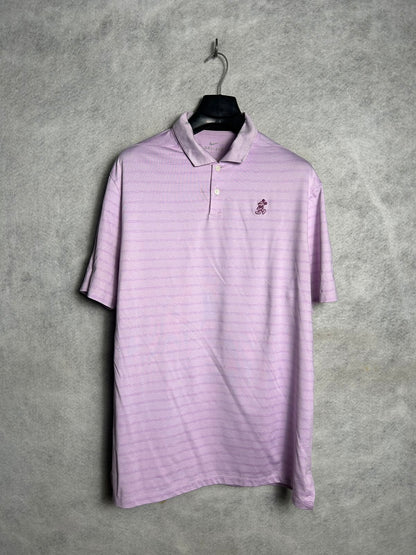 Nike Dri Fit Pink Polo - Large