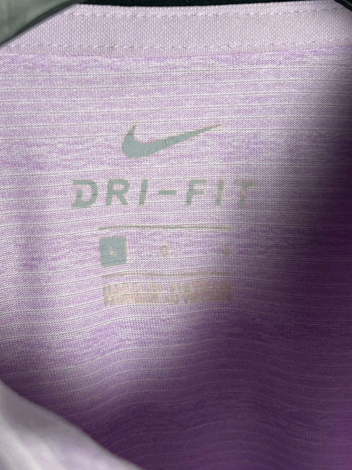 Nike Dri Fit Pink Polo - Large