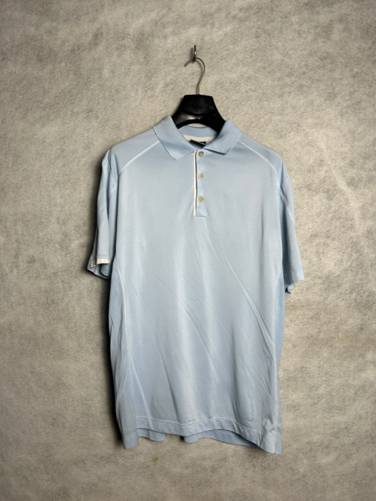 Nike Golf Dri Fit Sky Blue Polo - Large