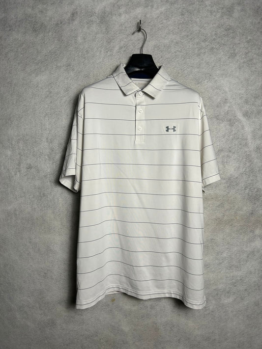 Under Armour White Polo - 2XL