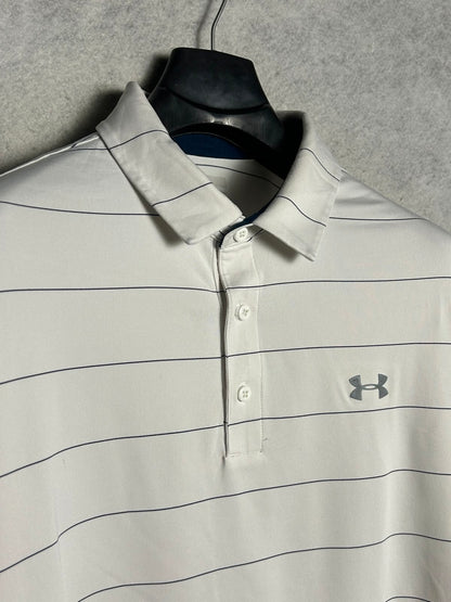 Under Armour White Polo - 2XL