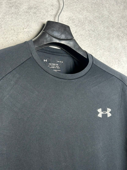 Under Armour The Tech Tee Black Round Neck - LG
