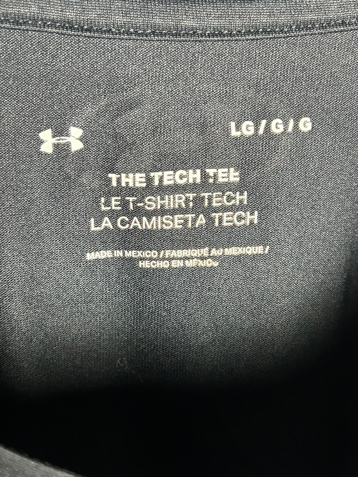 Under Armour The Tech Tee Black Round Neck - LG