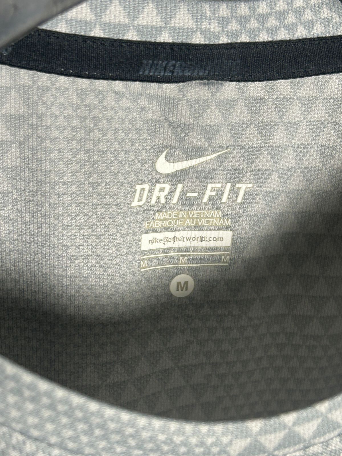 Nike Dri Fit Grey Round Neck - Medium