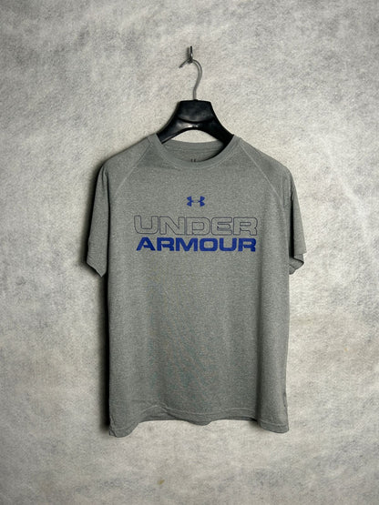 Under Armour Big Logo Grey Round Neck - Medium