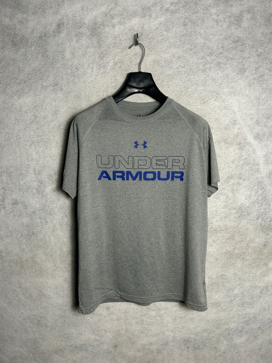 Under Armour Big Logo Grey Round Neck - Medium