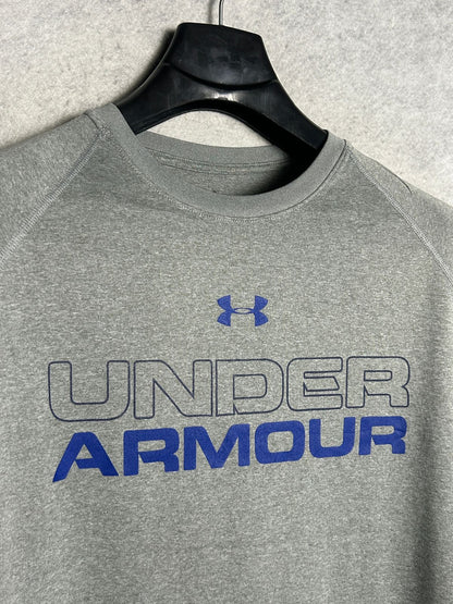 Under Armour Big Logo Grey Round Neck - Medium