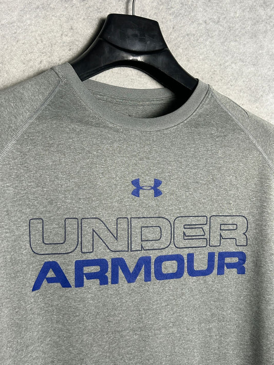 Under Armour Big Logo Grey Round Neck - Medium