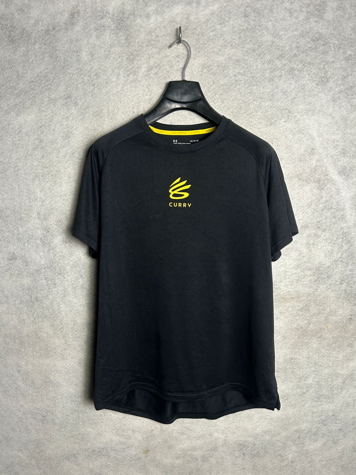Under Armour Currv Logo Black Round Neck - LG