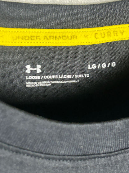 Under Armour Currv Logo Black Round Neck - LG