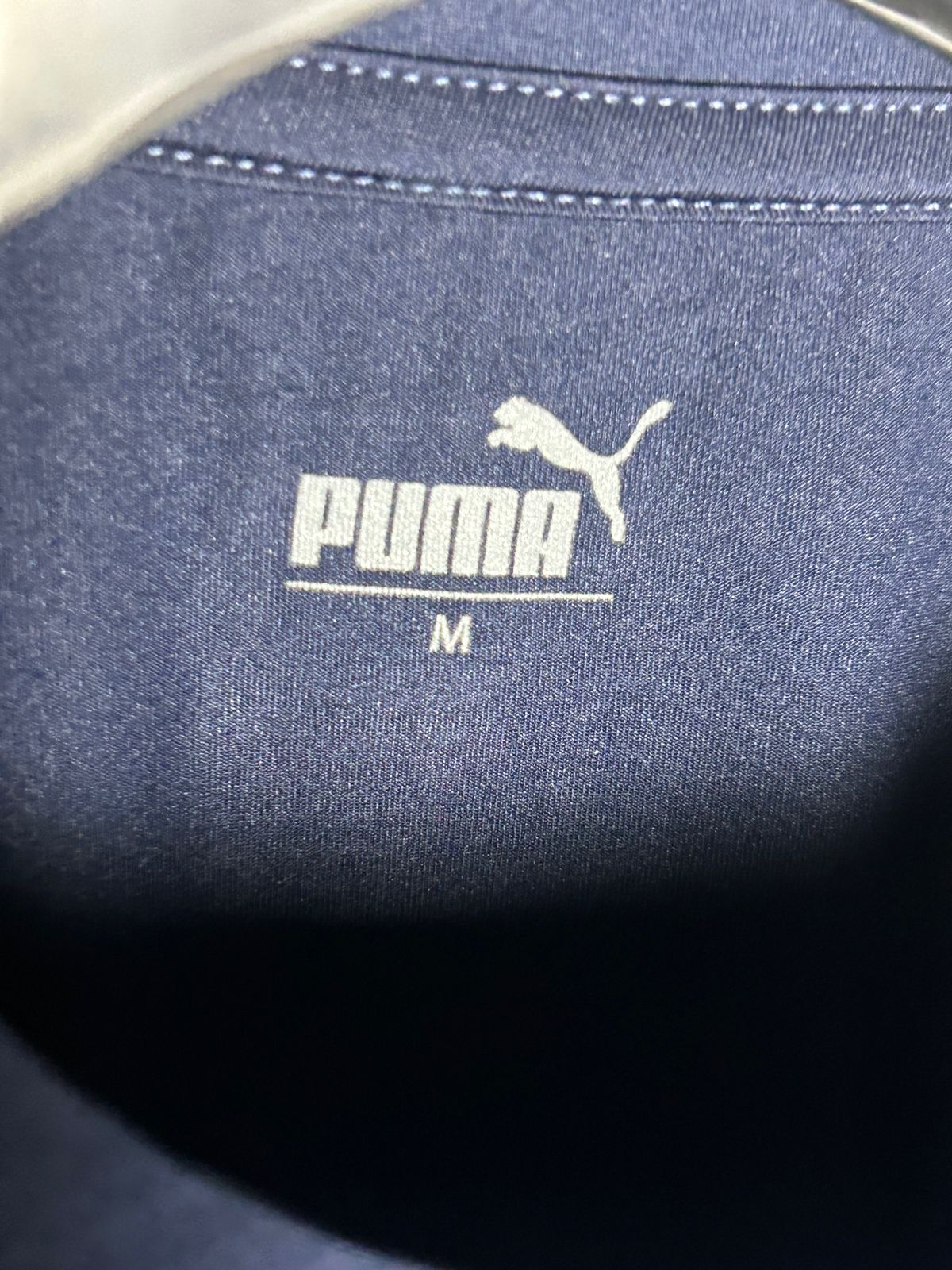 Puma Blue Round Neck Full Sleeves - Medium