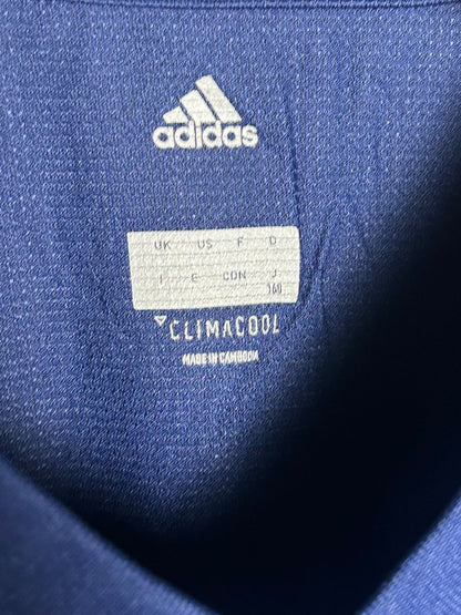 Adidas Blue Round Neck  - Small