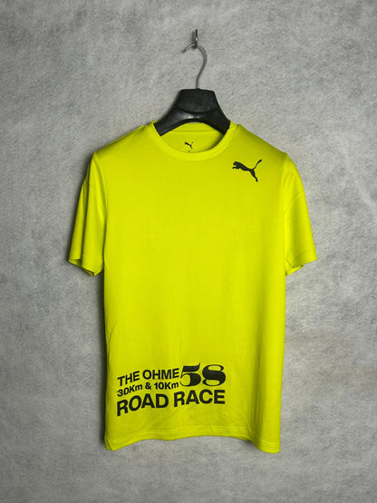 Puma Road Race Logo Neon Round Neck - Small