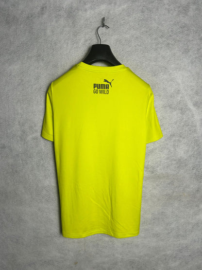 Puma Road Race Logo Neon Round Neck - Small