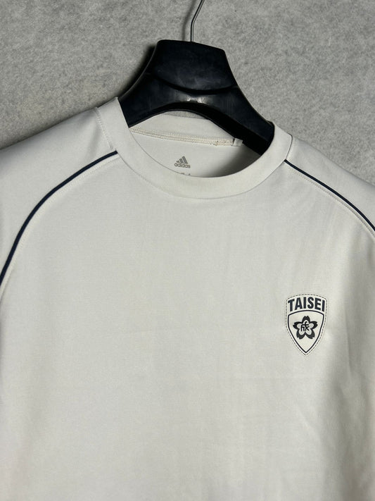 Adidas Taisei White Round Neck - Medium
