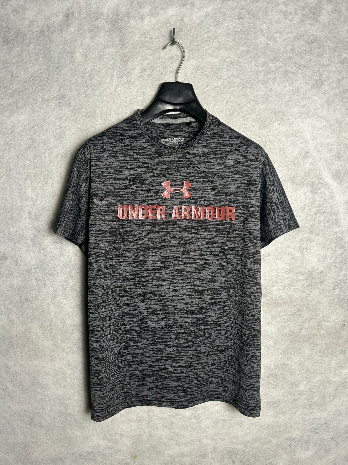 Under Armour Big Logo Grey Round Neck - Small