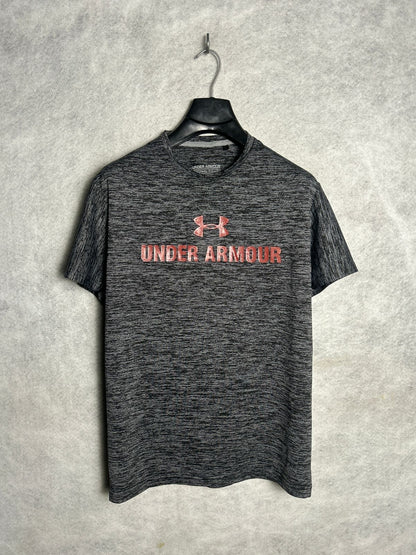 Under Armour Big Logo Grey Round Neck - Small