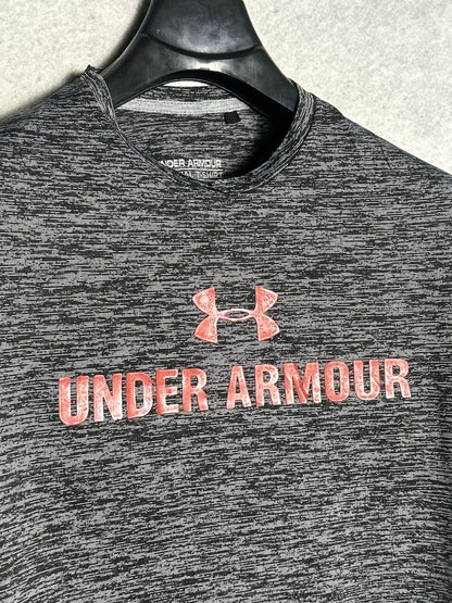 Under Armour Big Logo Grey Round Neck - Small