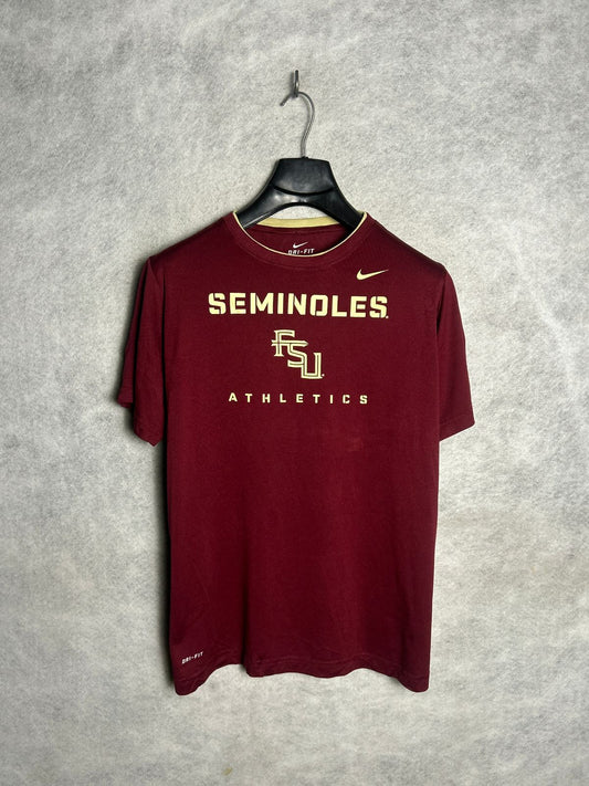 Nike Dri Fit Seminoles Athletics Red Round Neck - XL