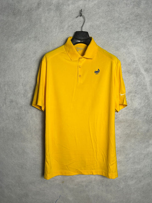 Nike Dri Fit Golf Yellow Polo - Large