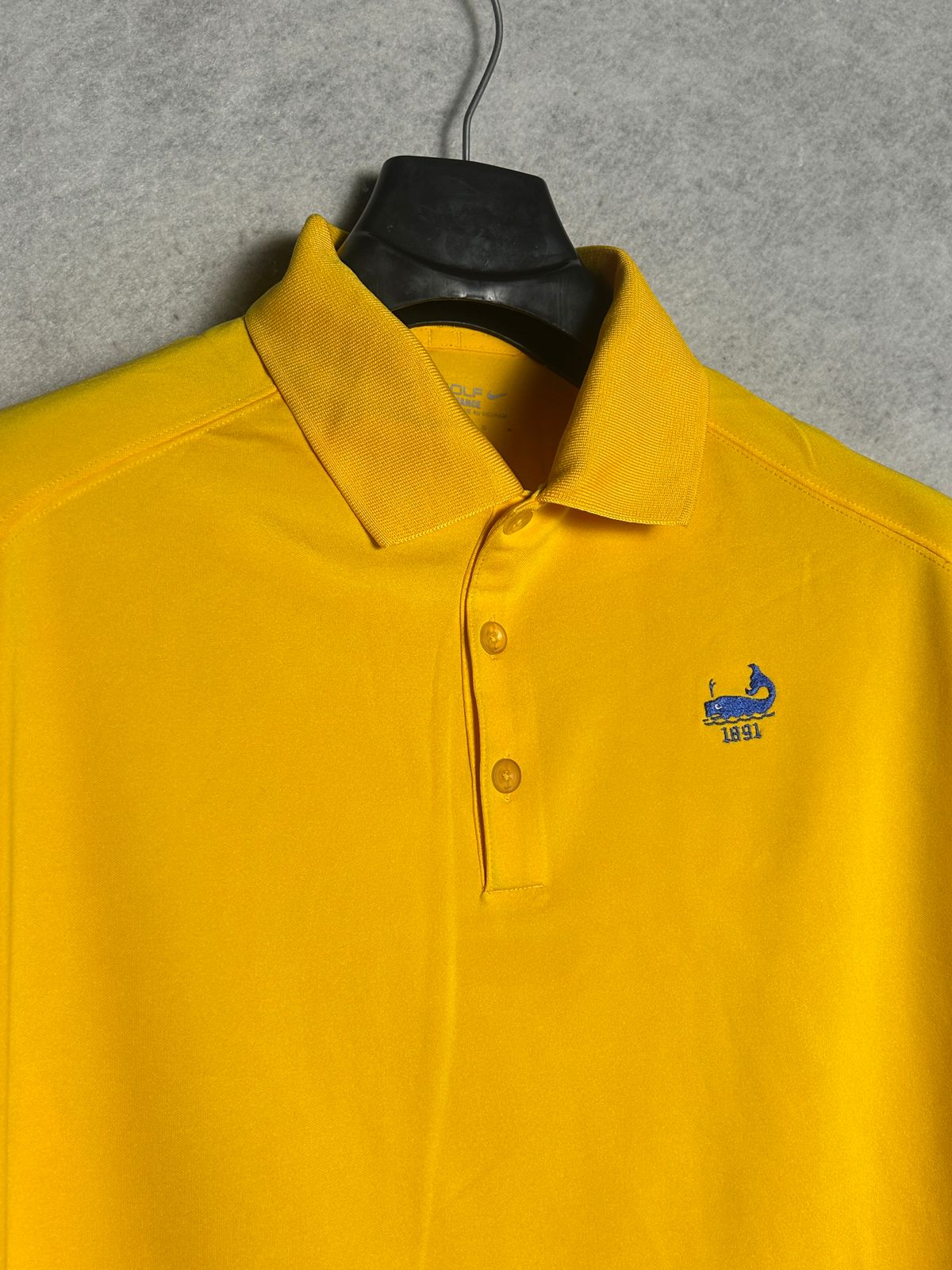 Nike Dri Fit Golf Yellow Polo - Large