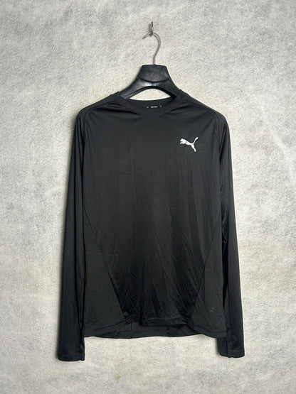Puma Black Full Sleeves Round Neck - Medium