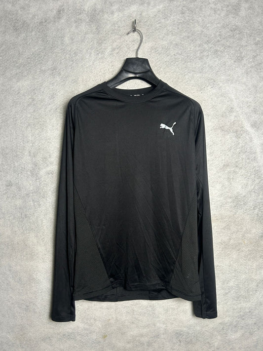 Puma Black Full Sleeves Round Neck - Medium