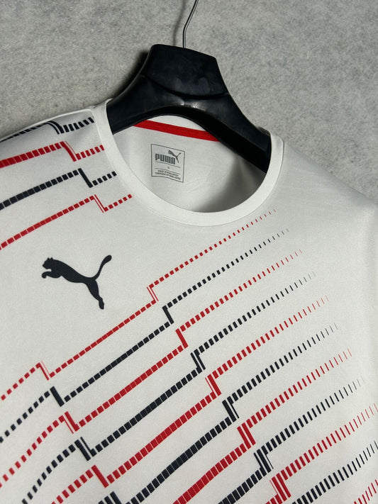 Puma Printed White Round Neck - XL