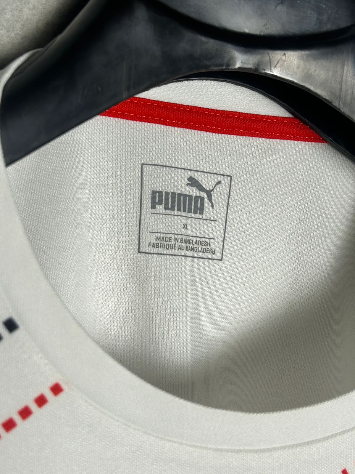 Puma Printed White Round Neck - XL