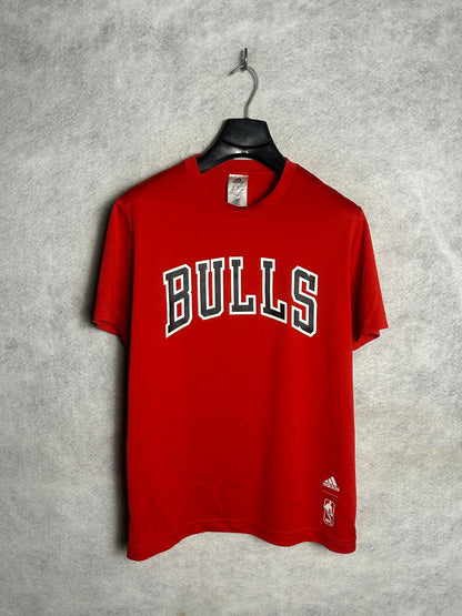 Adidas Bulls Big Logo Red Round Neck - Medium