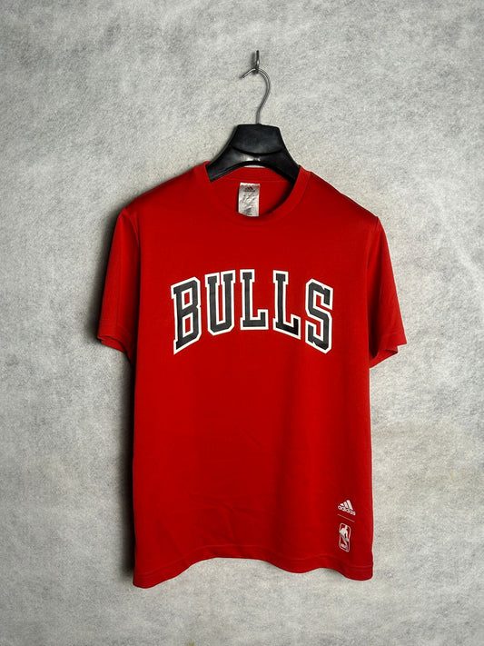 Adidas Bulls Big Logo Red Round Neck - Medium