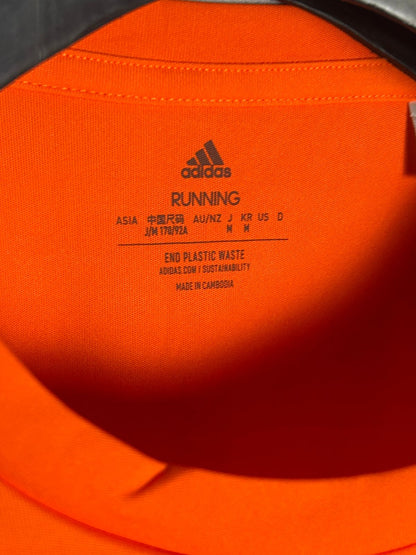 Adidas Running Orange Round Neck - Medium