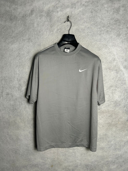Nike Dri Fit Grey Round Neck - Large