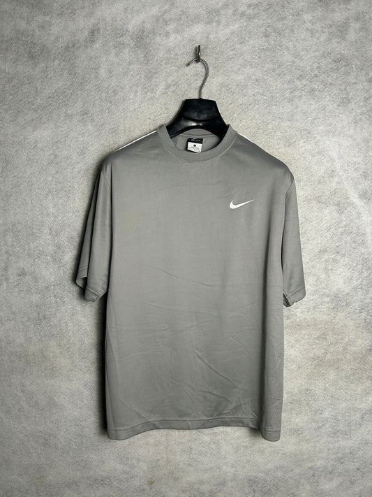 Nike Dri Fit Grey Round Neck - Large