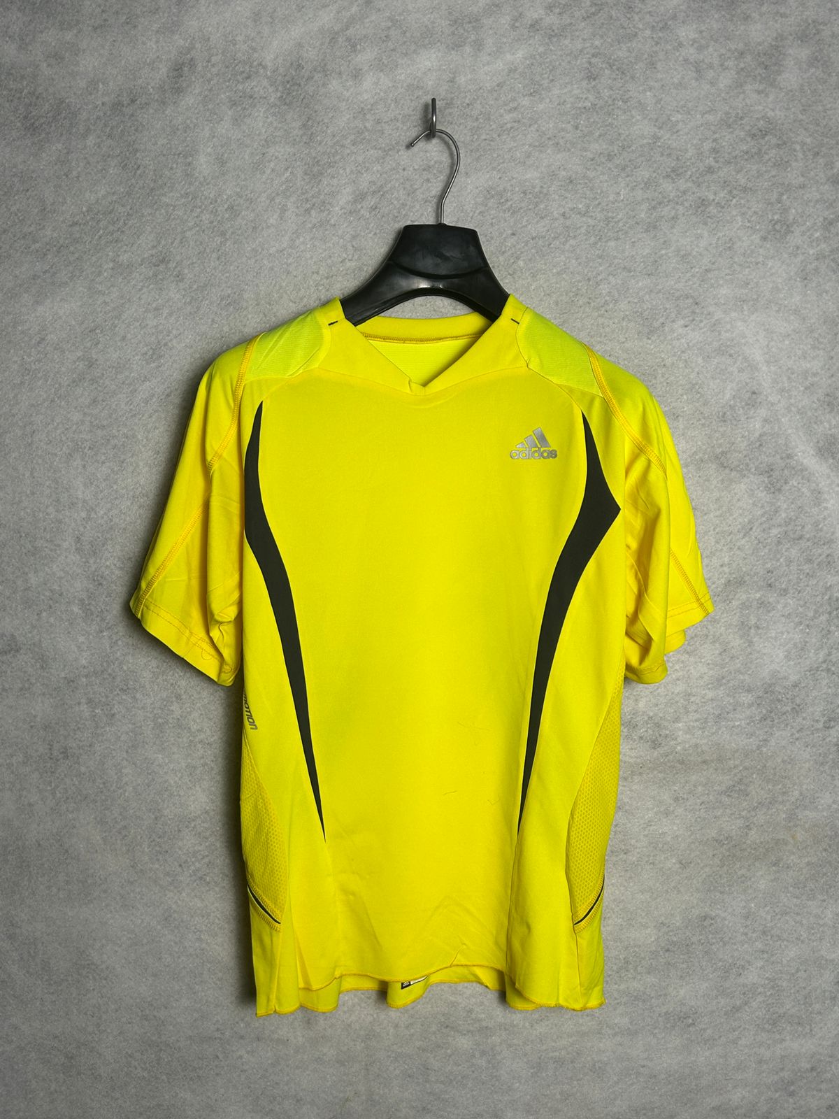 Adidas Yellow V Neck - Medium