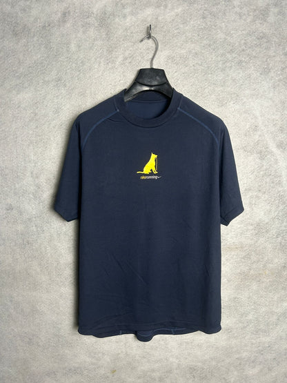 Nike Running Blue Round Neck - Large